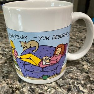 “MOM Relax You Deserve It!” Vintage AVON Coffee Mug